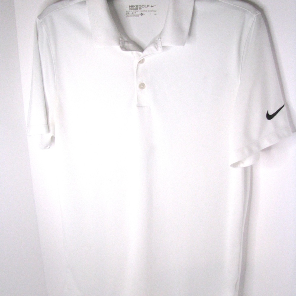 Men’s Nike Golf Dri-Fit Shirt Size Small - White